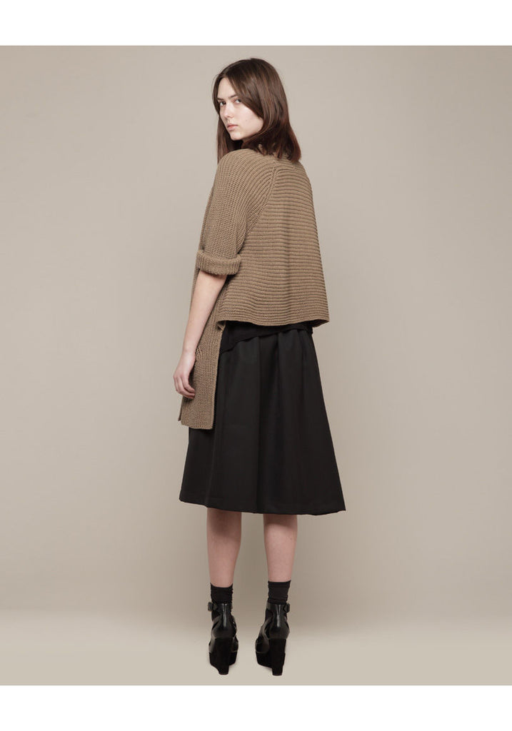 Cropped Back Cardigan