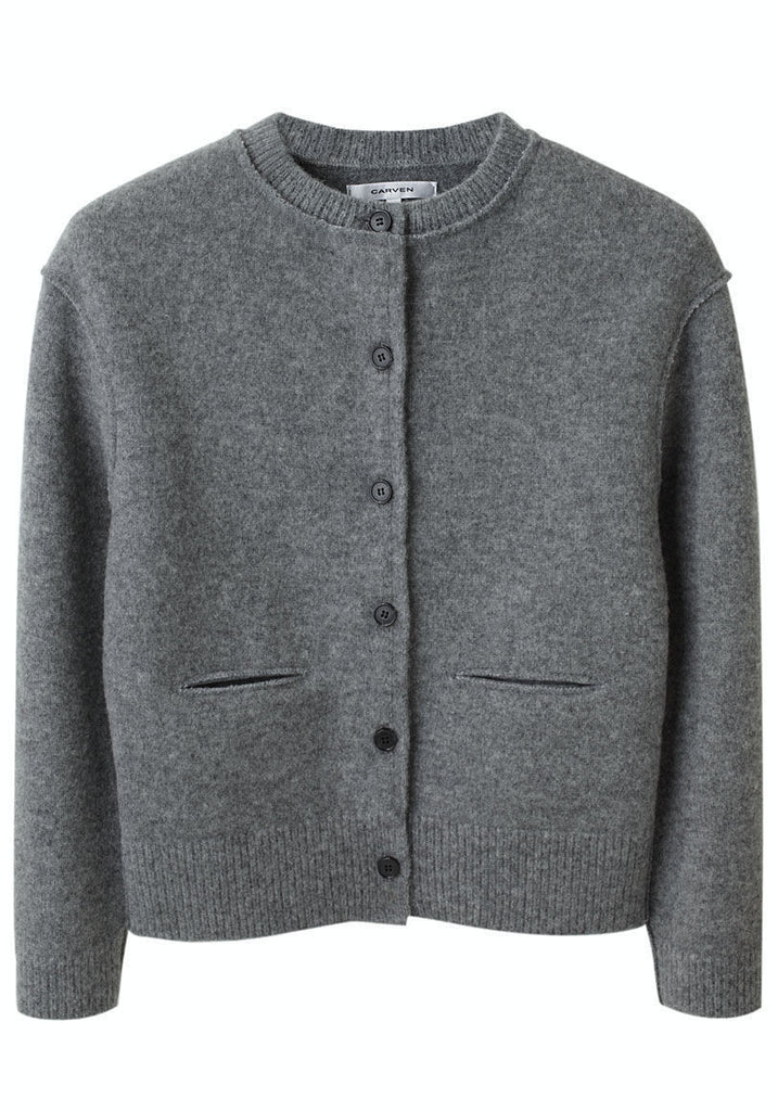 Cropped Wool Cardigan