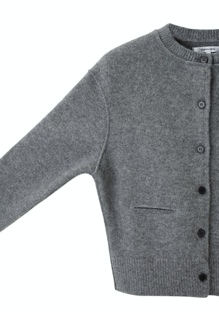 Cropped Wool Cardigan