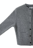 Cropped Wool Cardigan