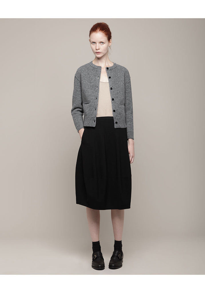 Cropped Wool Cardigan