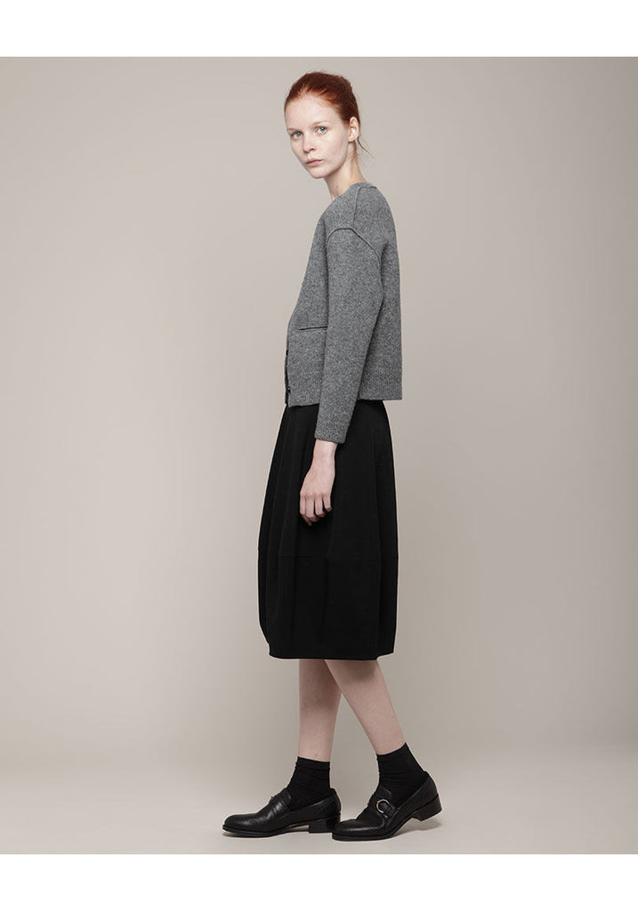 Cropped Wool Cardigan