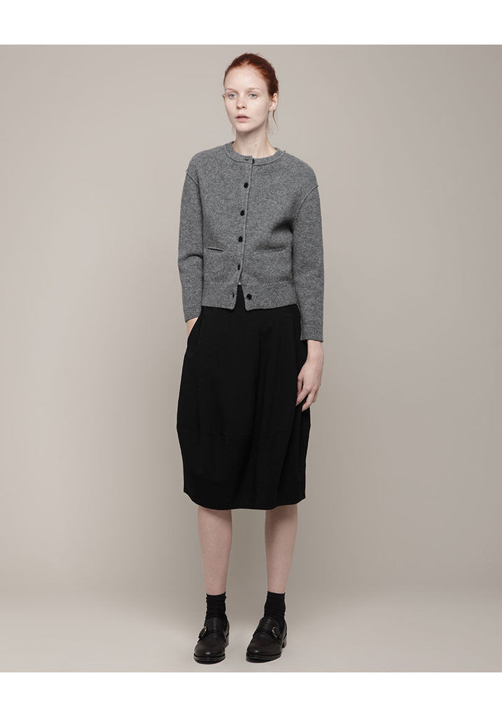 Cropped Wool Cardigan