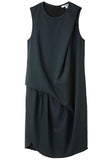 Draped Gabardine Dress