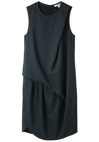 Draped Gabardine Dress