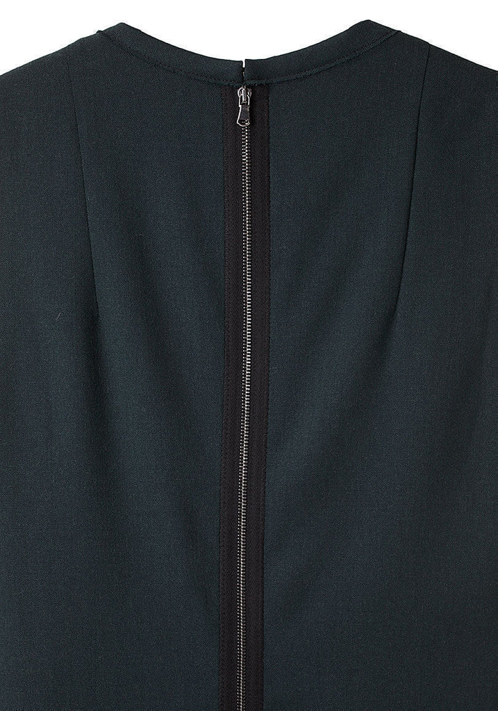 Draped Gabardine Dress