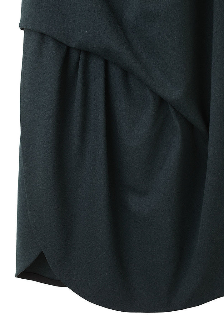 Draped Gabardine Dress