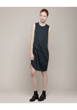 Draped Gabardine Dress