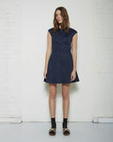 Flared Cotton Shirtdress