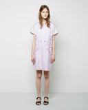 Floral Cut-Out Oxford Dress