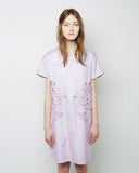 Floral Cut-Out Oxford Dress