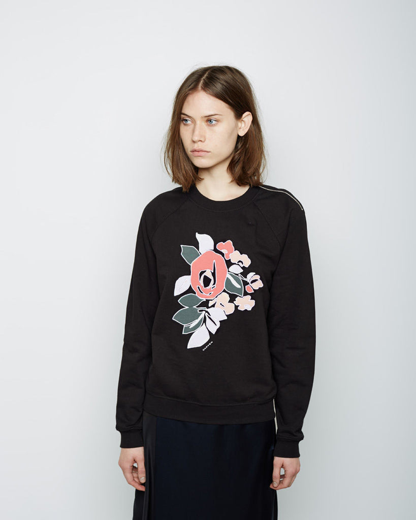 Floral Embroidered Sweatshirt