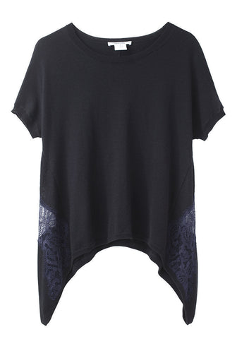 Lace Back Pullover