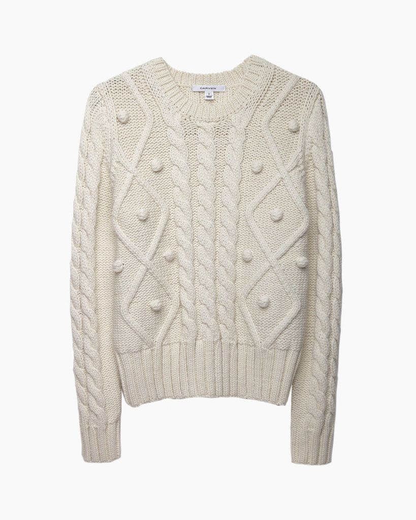Popcorn Knit Pullover