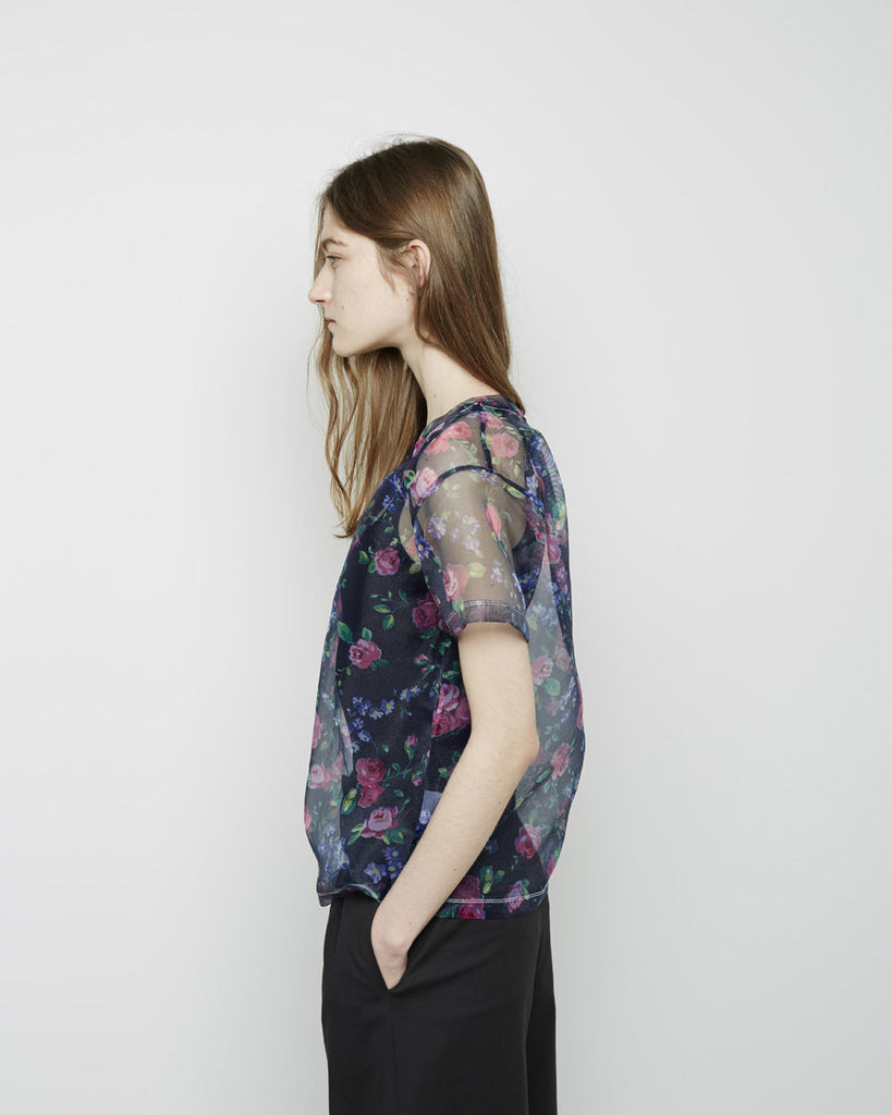 Sheer Floral Top