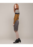 Side Zip Wool Skirt