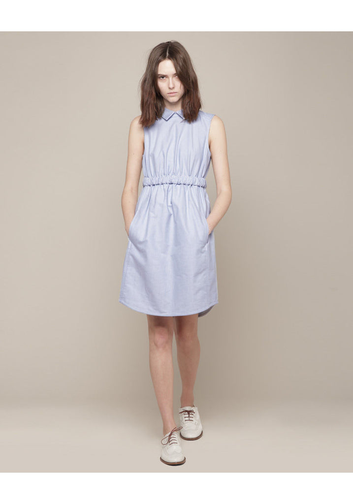 Sleeveless Oxford Dress