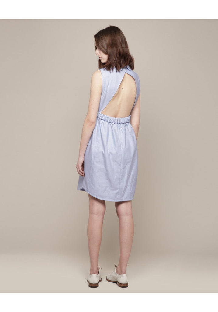 Sleeveless Oxford Dress