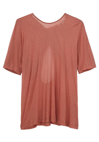 Twisted Drape Back T-Shirt