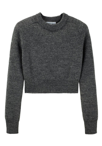Wool Crew Neck w/ Elbow Patch