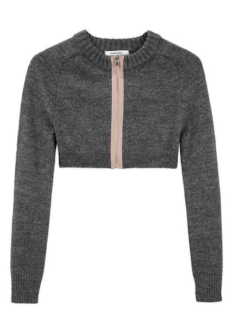 Wool Shrug w/ Front Zip