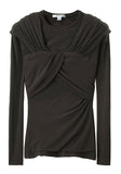 Wrapped Jersey Top