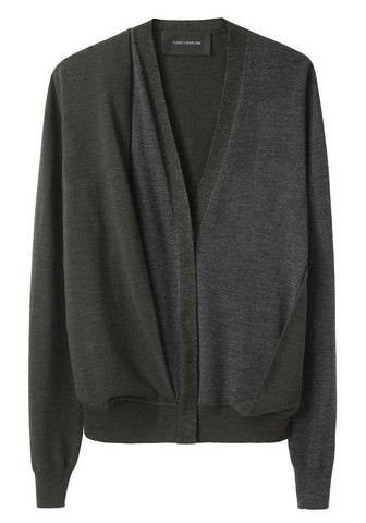 Cardigan With Overlay
