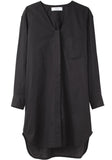 Oversized V-Neck Shirtdress
