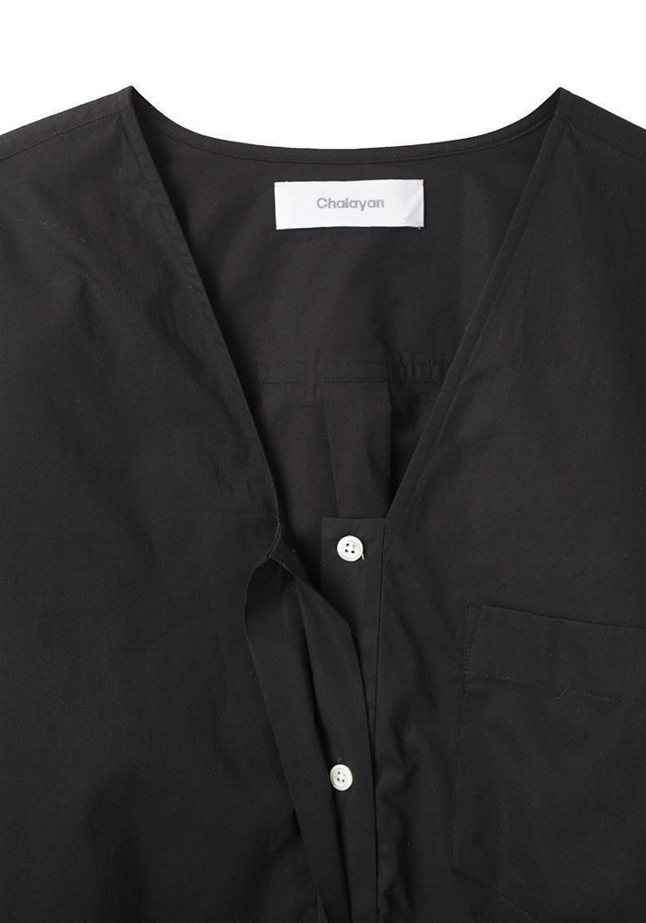 Oversized V-Neck Shirtdress