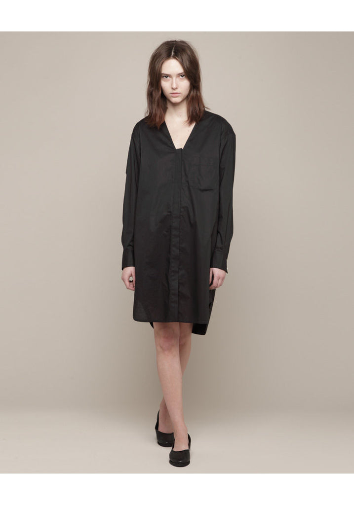 Oversized V-Neck Shirtdress