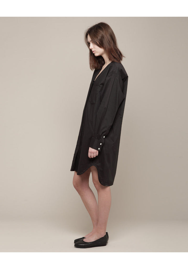 Oversized V-Neck Shirtdress