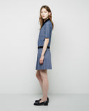 Carole Pleated Chambray Mini
