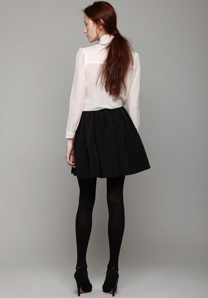 Long Sleeved Tie Neck Blouse