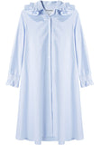Ruffle Collar Shirtdress