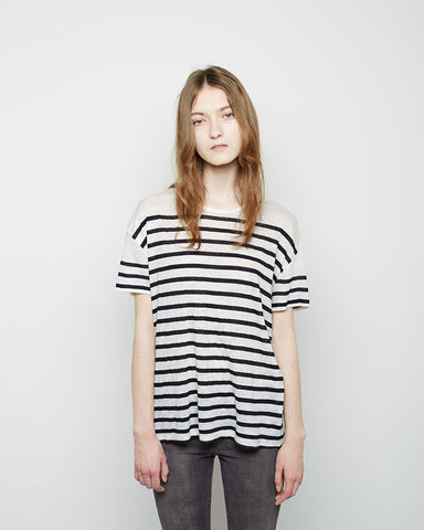 The Short Sleeve Striped Linen Shirt