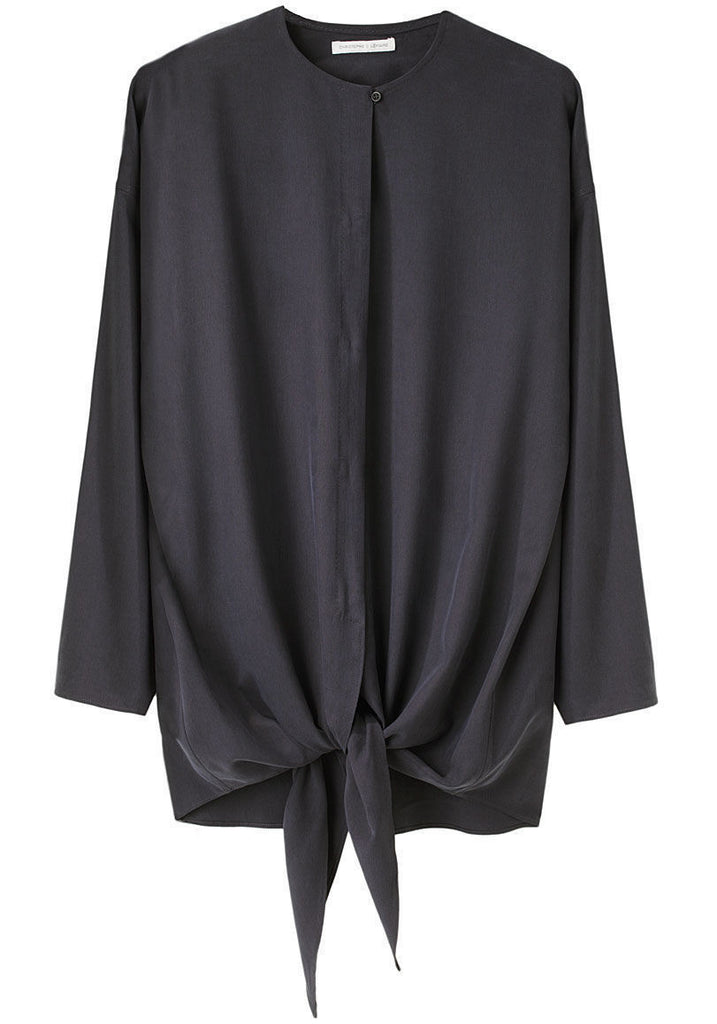 Knotted Silk Blouse