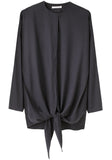 Knotted Silk Blouse