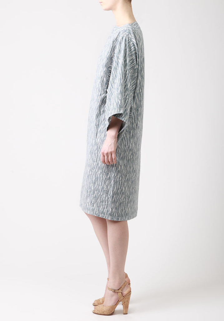 Seersucker Loose Dress