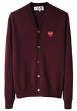 Men's Red Emblem Cardigan