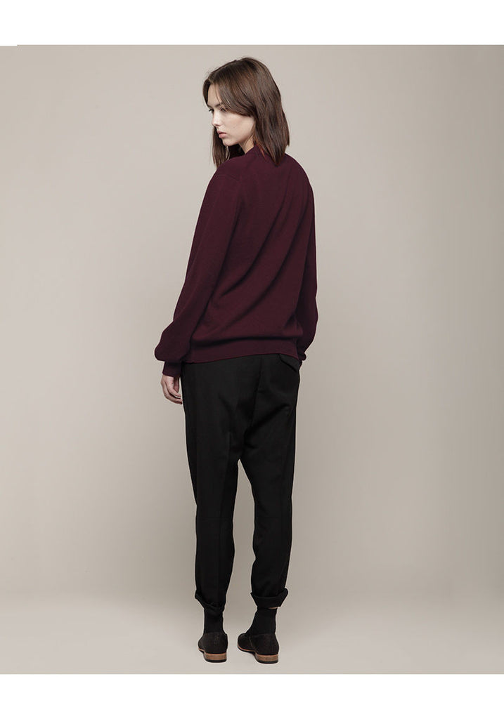 Men's Red Emblem Cardigan