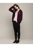 Men's Red Emblem Cardigan