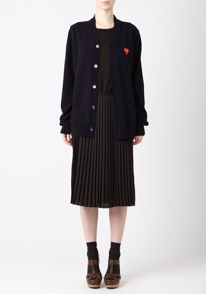 Men's Red Emblem Cardigan