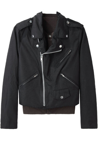 Cropped Moto Jacket