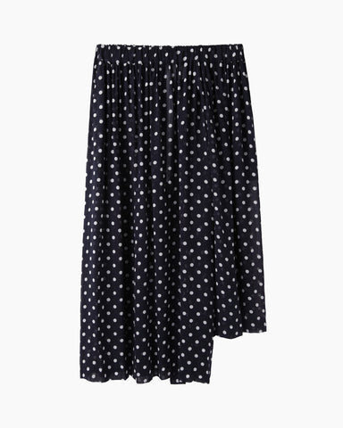Gathered Polka Dot Skirt