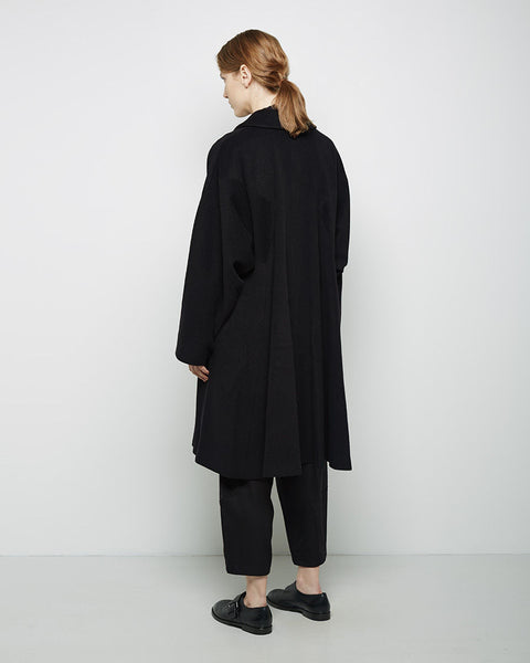 90s COMME des GARÇONS belted wool coat Comme des Garçons Comme blue coat twisting around the body