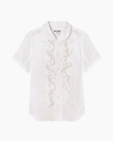 Ruffled Organdy Shirt
