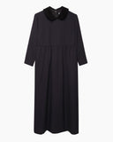 Velvet Round Collar Dress