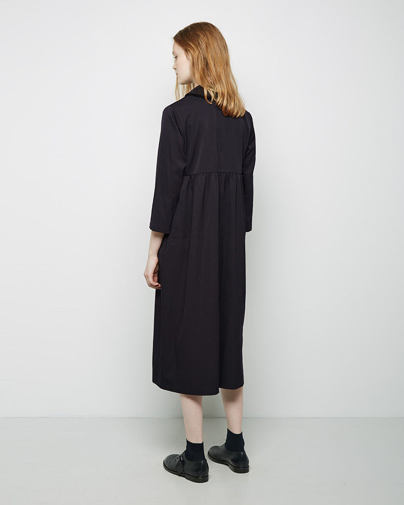 Velvet Round Collar Dress