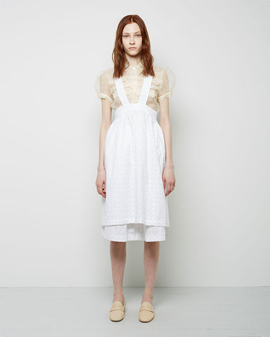 Floral Eyelet Apron