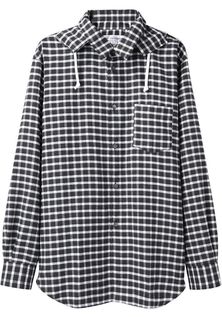 Hooded Check Shirt